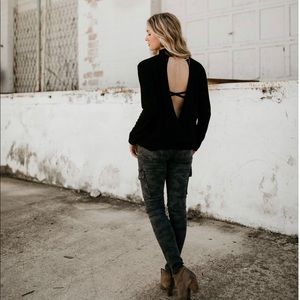 Open Back Sweater